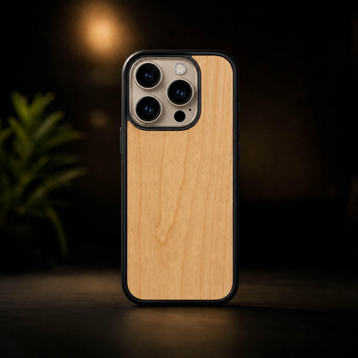 Чехол iPhone 16 Pro max Вишня (дерево)